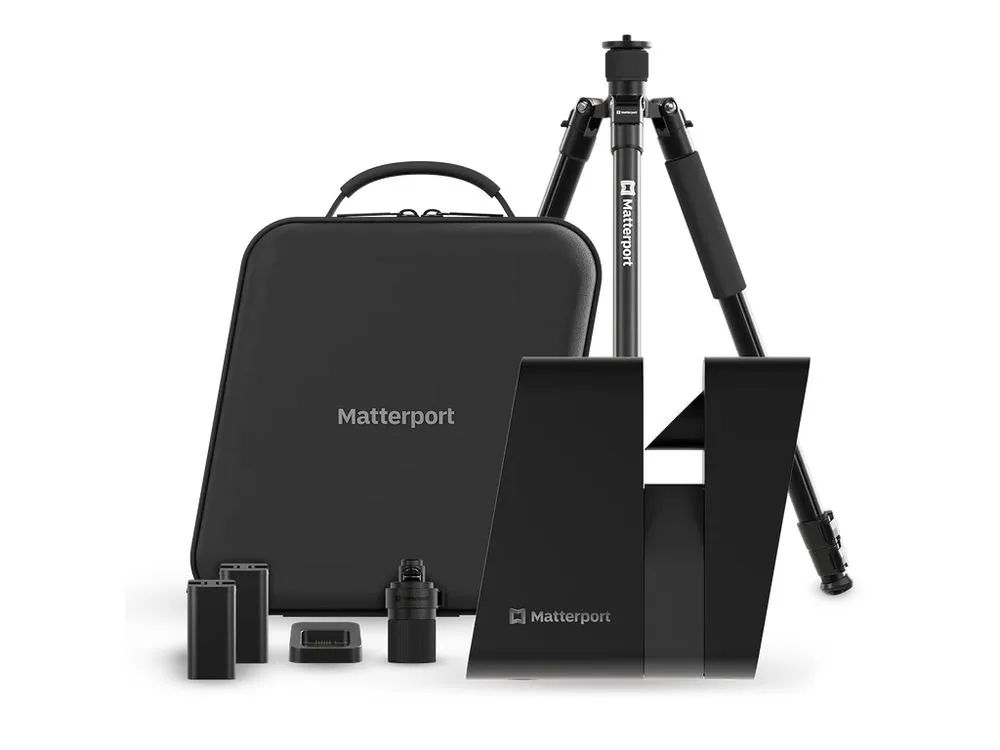 Matterport PRO3 Performance Kit — skener, statív, batérie a prepravný batoh